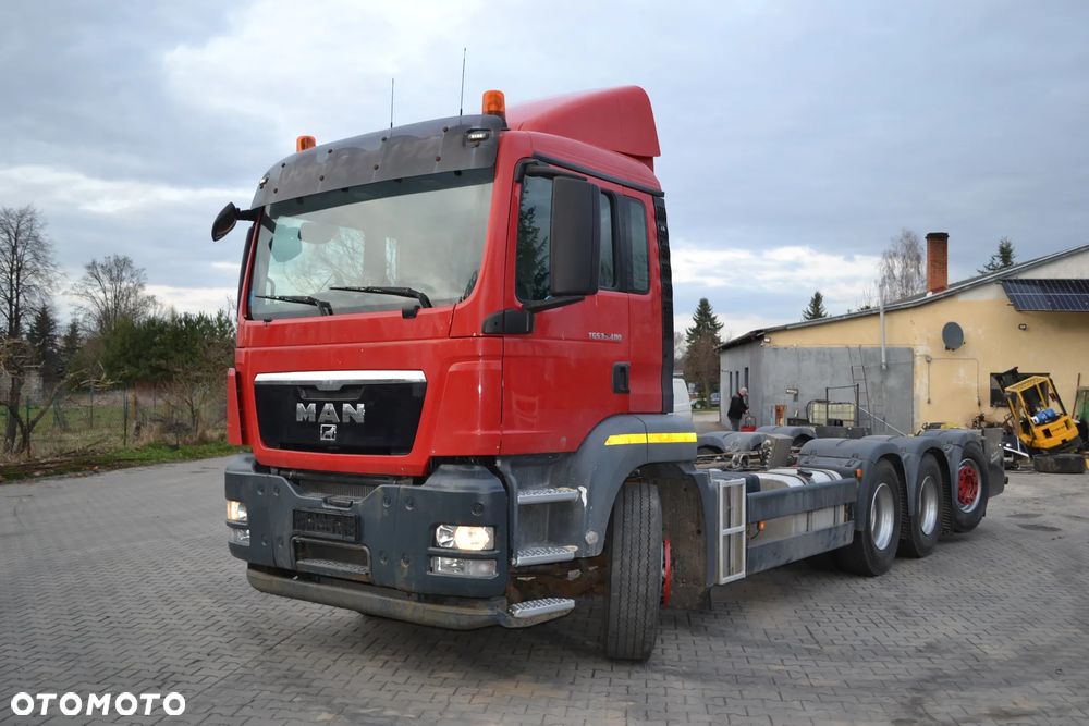 MAN TGS 35.480 8x4 4 OŚ SKRĘTNA RAMA DŁ. 7.9 m PRZYSTAWKA MOCY - 1