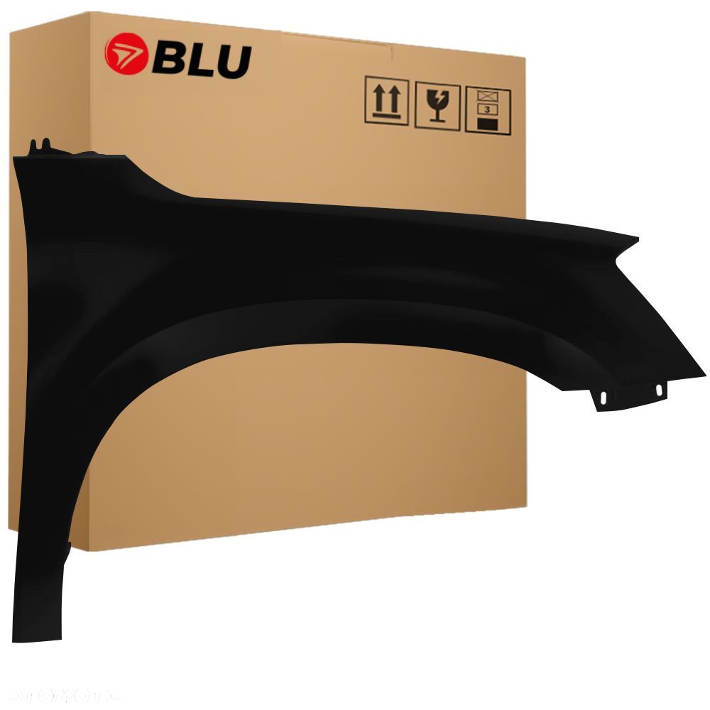 BLU Błotnik SKODA YETI 5L 9910 prawy przód czarny 2009-2013 SchwarzMagie - 1
