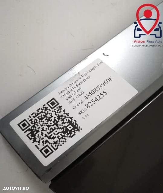 Bandou Ornament Usa Dreapta Spate Original In Stare Buna Audi Q7 4M 20 - 7