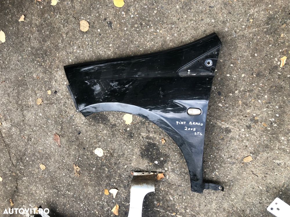 Aripa stanga fata Fiat Bravo 2 2008 negru - 8
