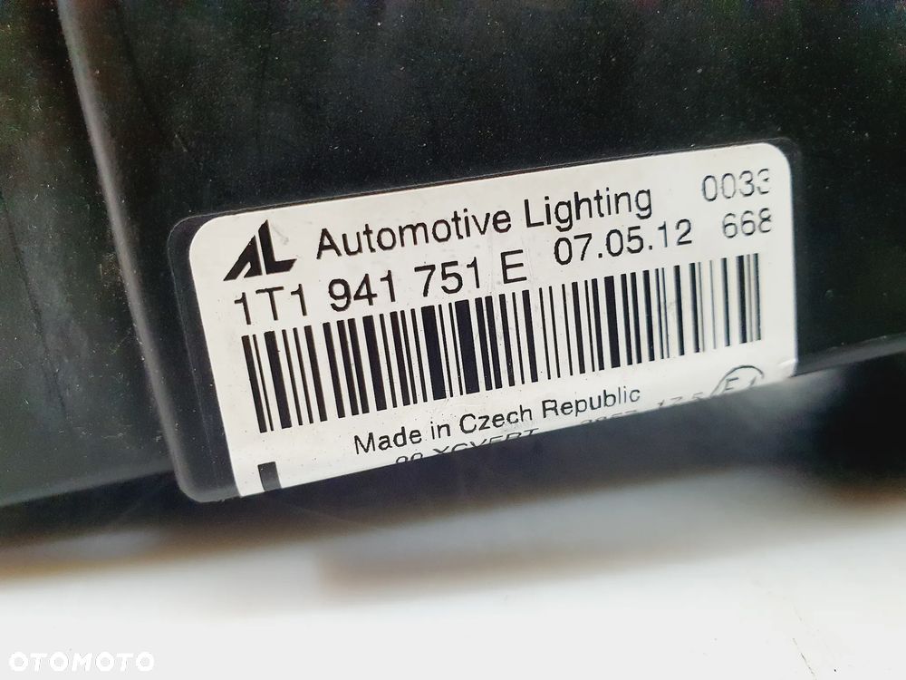 VW TOURAN LIFT XENON LED SKRĘTNY LAMPA LEWA PRZÓD 1T1941751E ORYGINAŁ EU!!! - 10