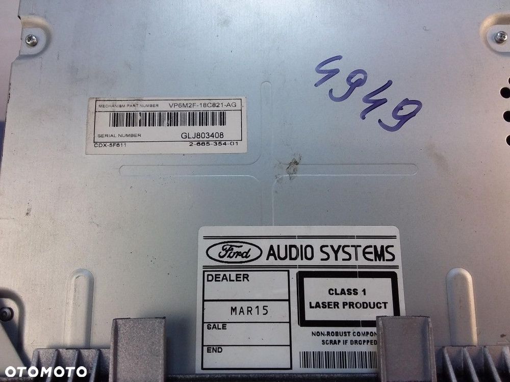 FORD FOCUS MK2 RADIOODTWARZACZ CD 8V4T-18C939-CE - 9