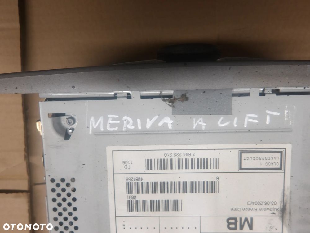 OPEL MERIVA A I LIFT 05-10 1.4B RADIO 13190853 - 2