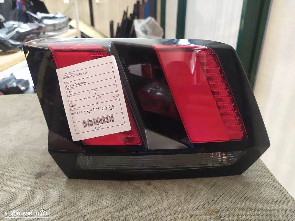 Farolim stop mala esquerdo Peugeot 3008 II 17 - / 981047780 - 1