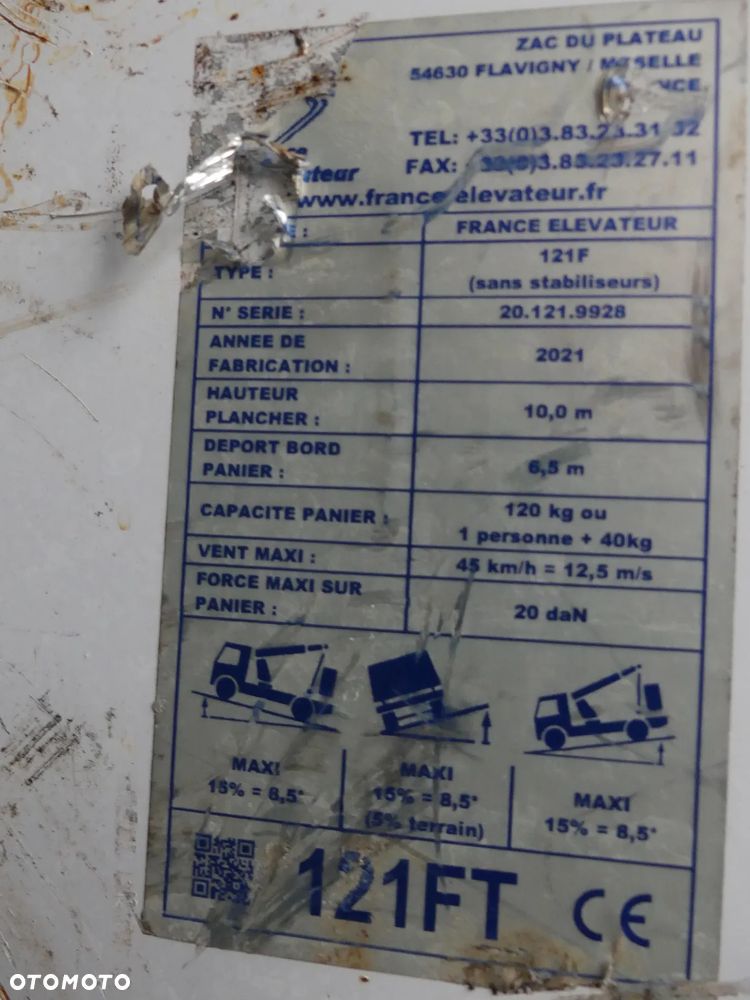 Renault MASTER / PODNOŚNIK KOSZOWY / ZWYŻKA 12M / - 21