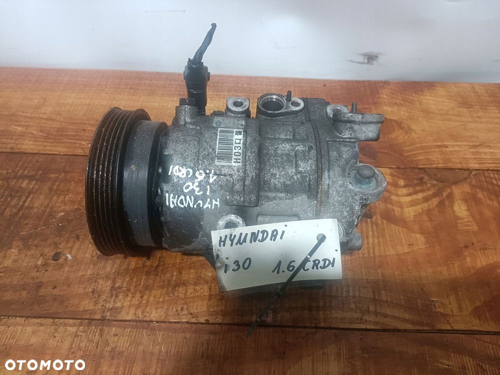 HYUNDAI I30 I 07-12 r. 1,6 CRDI SPRĘŻARKA kompresor klimatyzacji F500-AN8CA01 EU + - 9