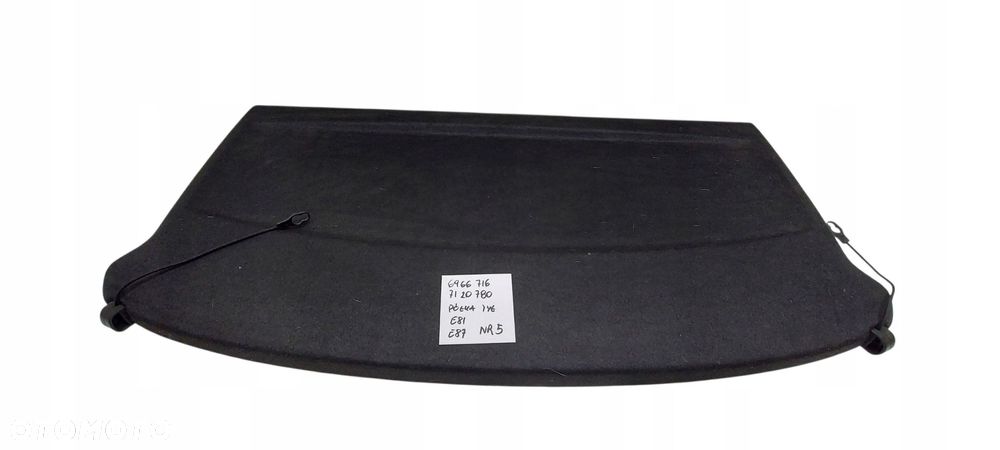 Bmw E81 E87 Półka Bagażnika Tylna Tył Czarna 6966716 Nr 5