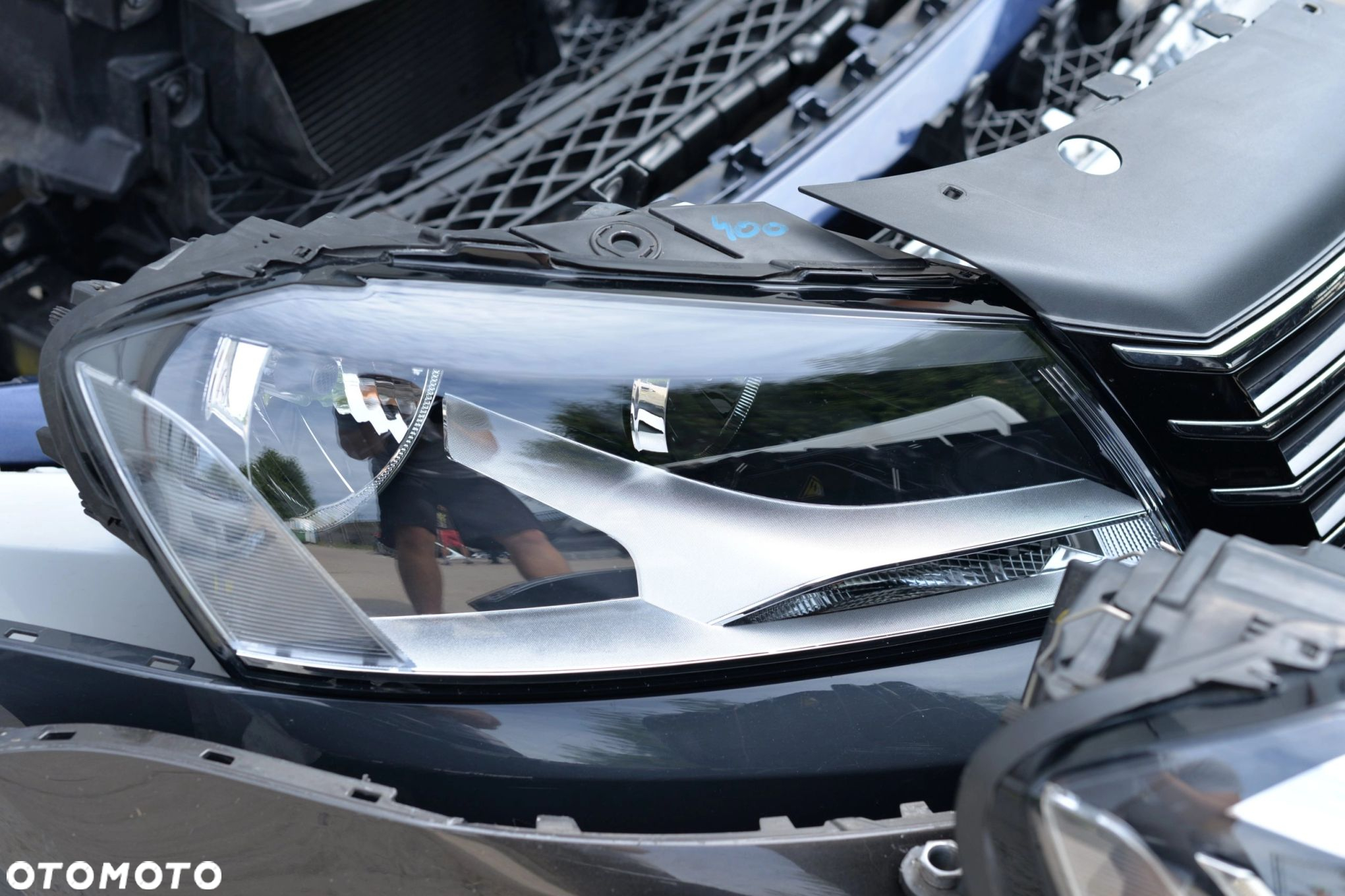 MASKA ZDERZAK GRILL BŁOTNIK LAMPA H7 XENON PAS BELKA VW PASSAT B7 2010-2015 - 9