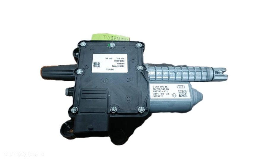PEUGEOT 3008 I 09-16 r. HAMULEC RĘCZNY ELEKTRYCZNY SILNICZEK MECHANIZM 9673094880 + - 1