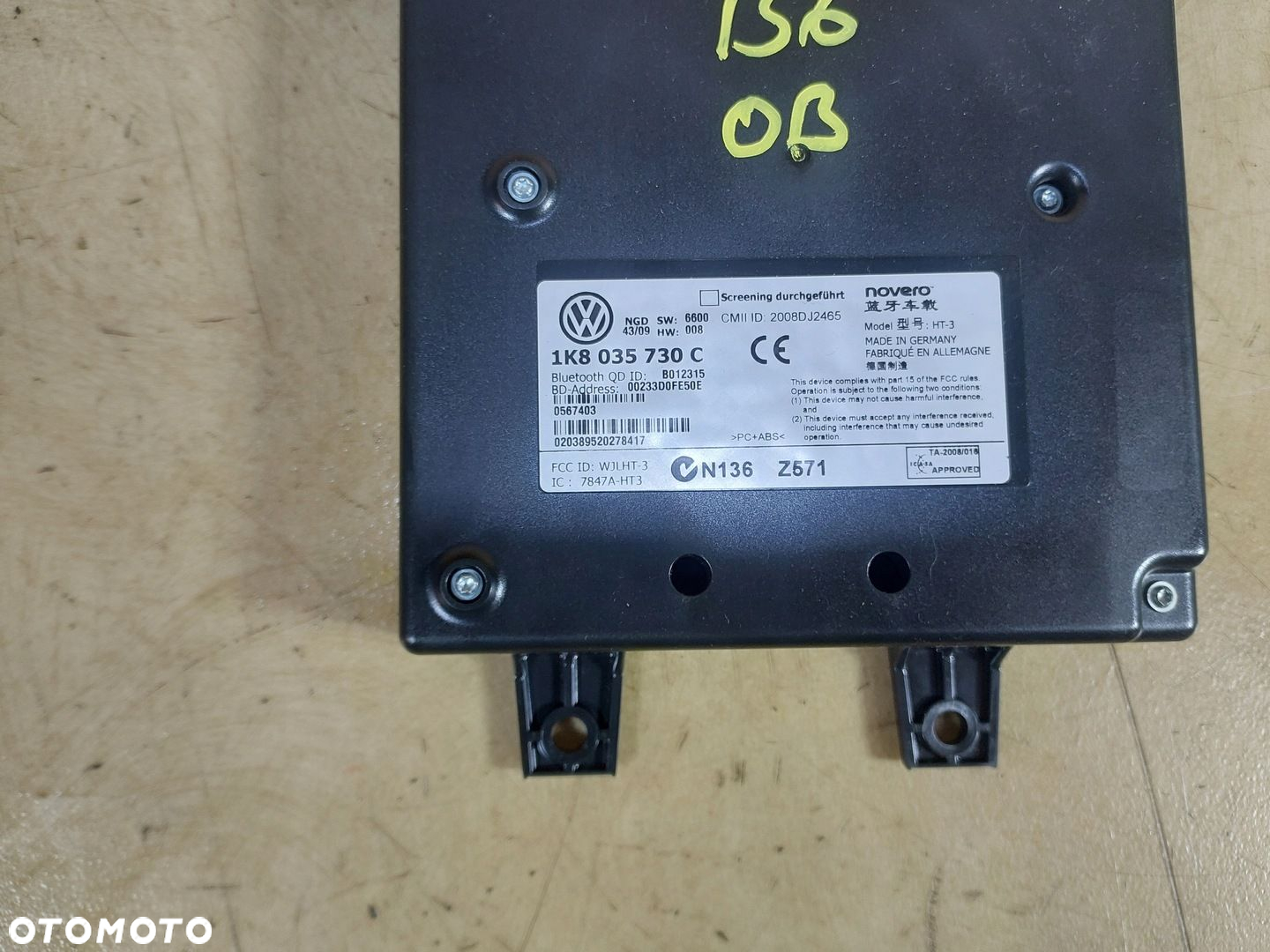PASSAT B6 MODUŁ BLUETOOTH 1K8035730C - 3