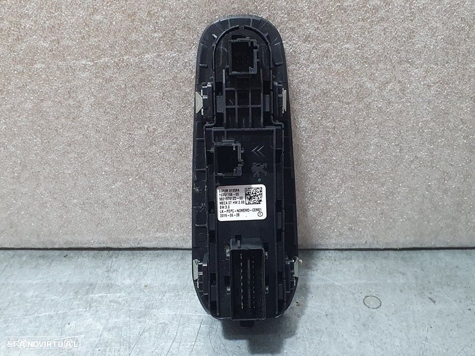 COMANDO ELEVADOR DE VIDRO FRONTAL ESQUERDO PEUGEOT 308 SW II 2019 -98319761ZD - 6