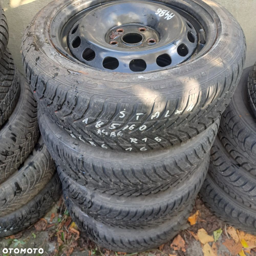 Audi A4 B6 felgi stalowe z oponami 185/60 R16 5x112 - 1