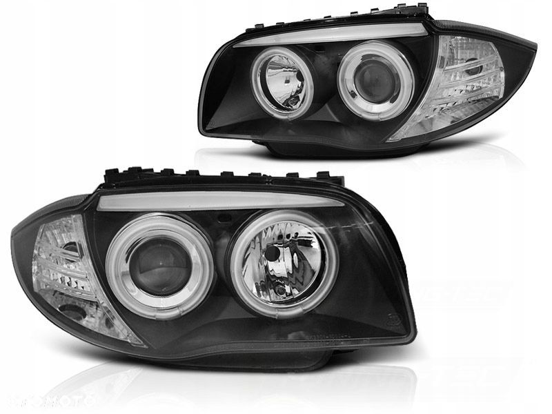 Reflektor Lampa kpl Diody Soczewka Clear Black BMW 1 e81 e82 e87 e88 - 2