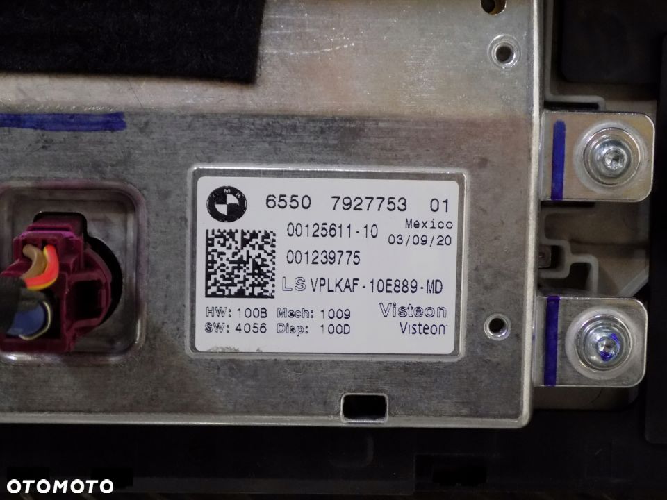 BMW 4 G22 MONITOR WYŚWIETLACZ EKRAN 7927753 - 3