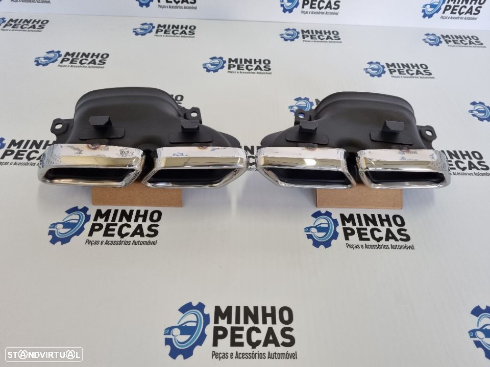 Ponteiras de Escape Mercedes W205 Look AMG - 5