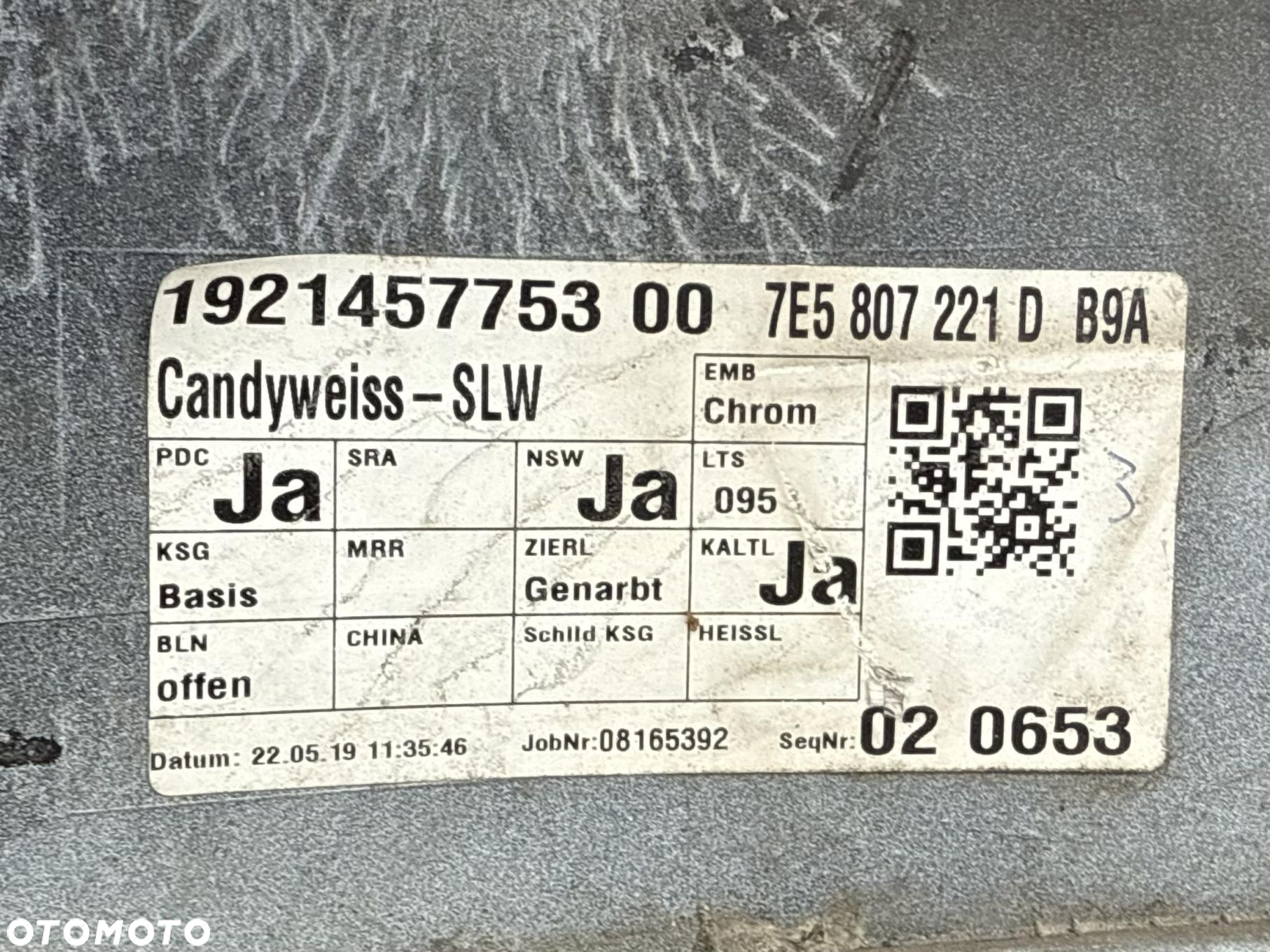 VW T6 MULTIVAN ZDERZAK PRZEDNI PRZÓD 7E5807221D - 9