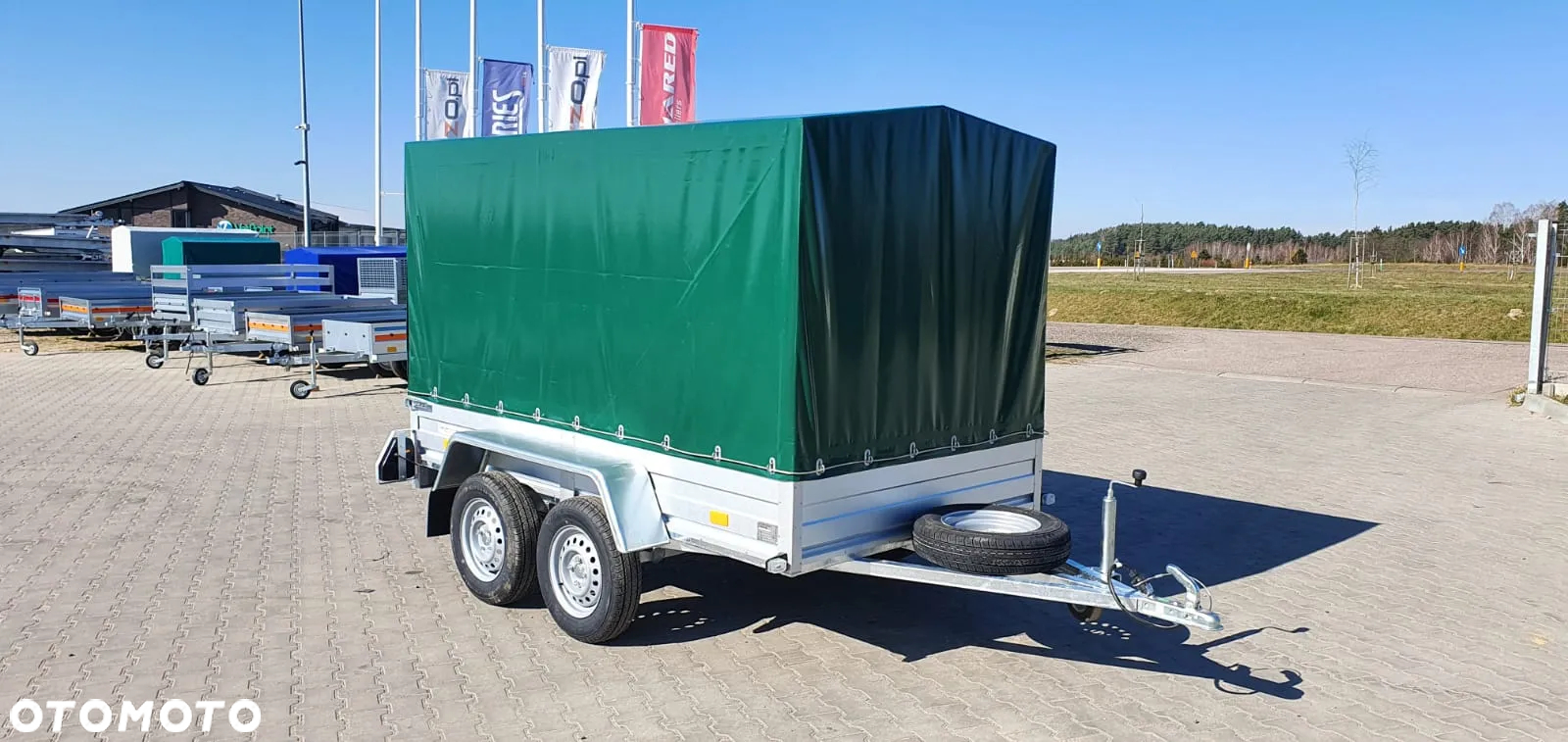 Rydwan Dostawa przyczepa spawana 265x145x150cm stelaż i plandeka DMC750kg MOCNA I SOLIDNA - 4