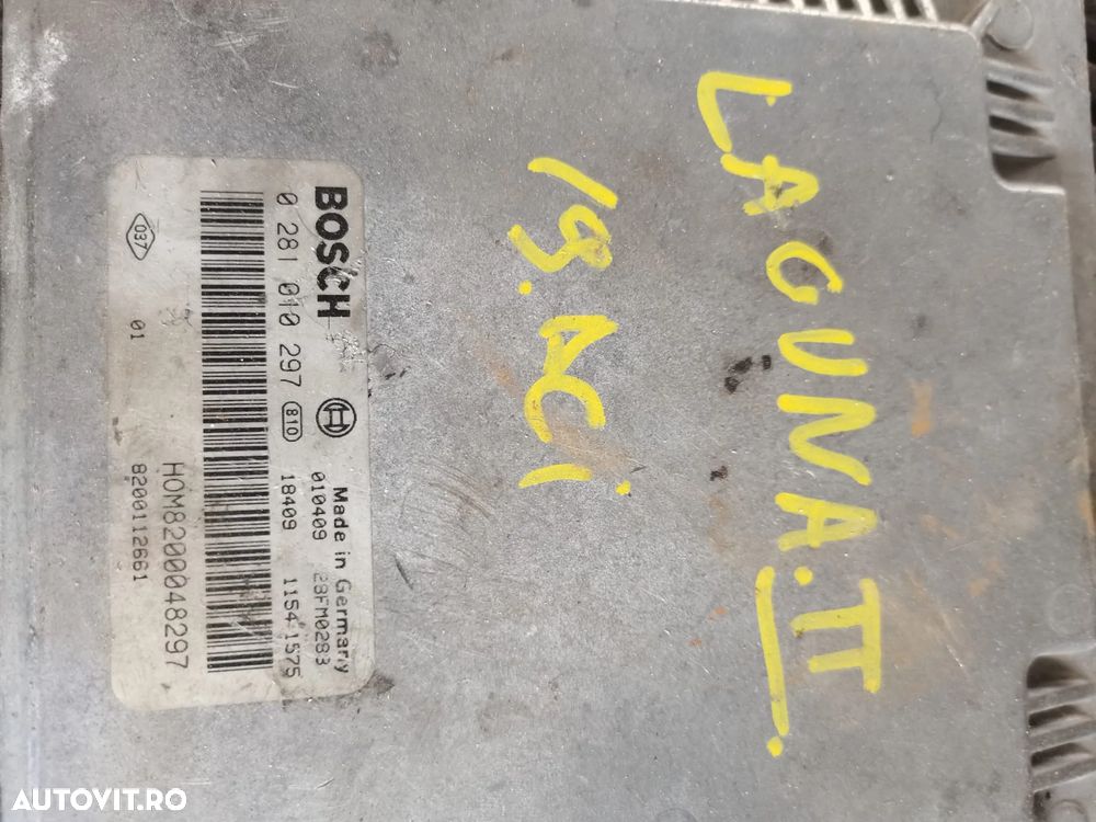 ECU Calculator Motor Renault Laguna 1.9DCi, 0281010297, HOM8200048297, 8200112661 - 2
