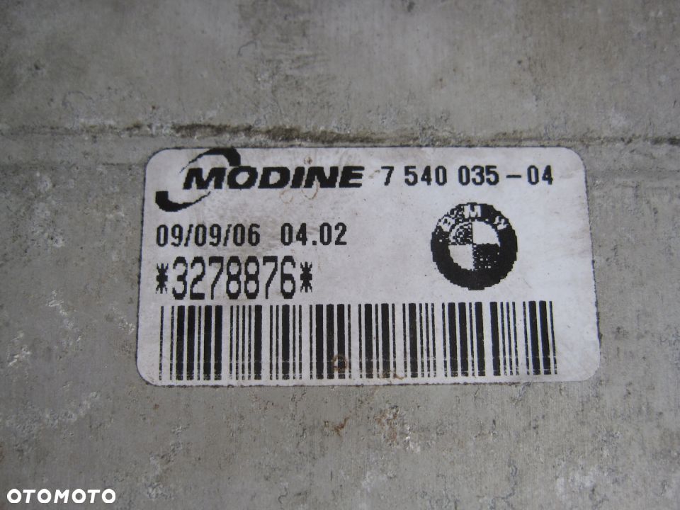 Bmw e90 e91 e84 e89 7540035 intercooler chłodnica - 3