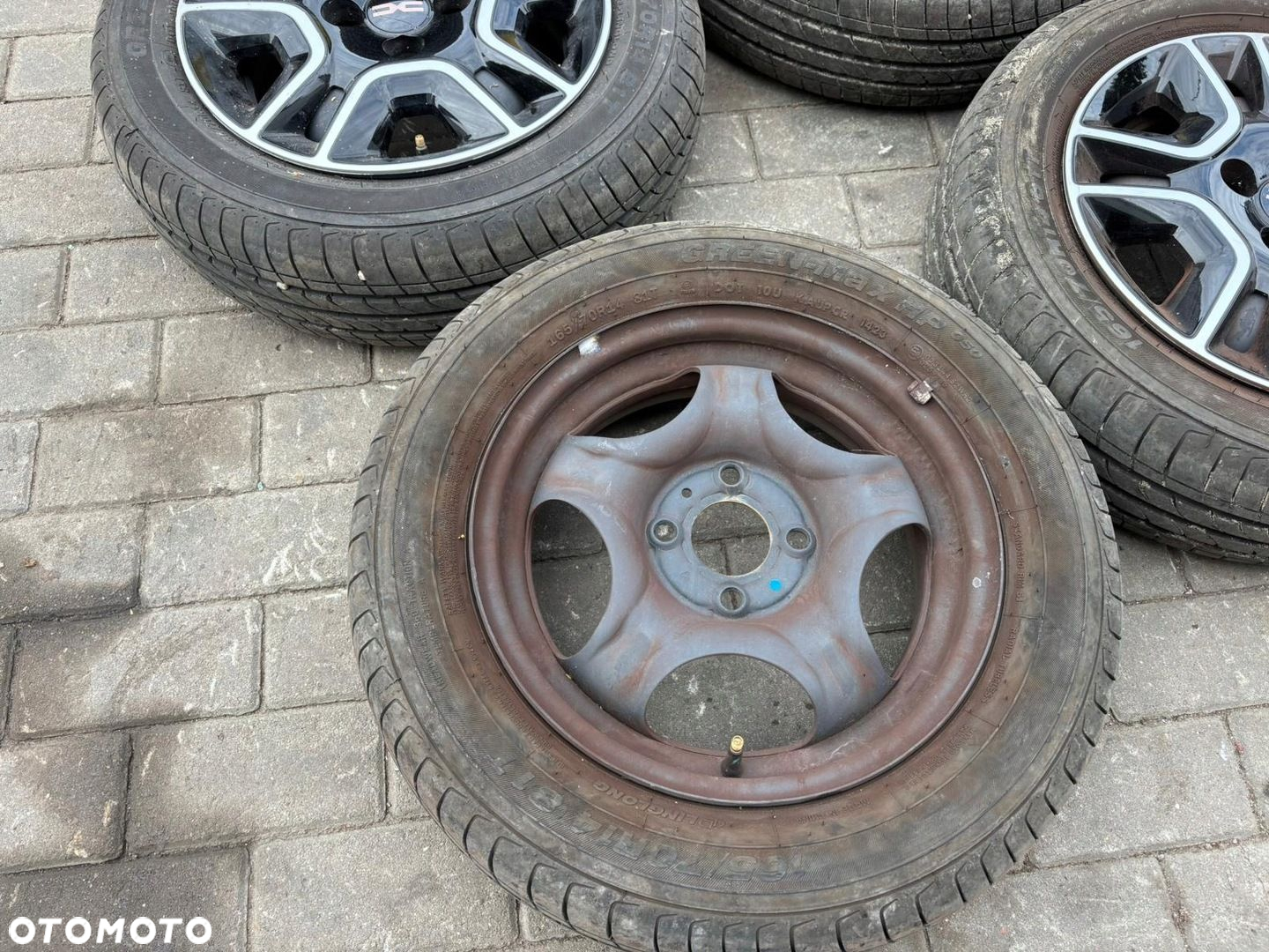 DACIA SPRING FELGI STALOWE KOŁA OPONY LATO R14 4x100 KAPSLE - 4