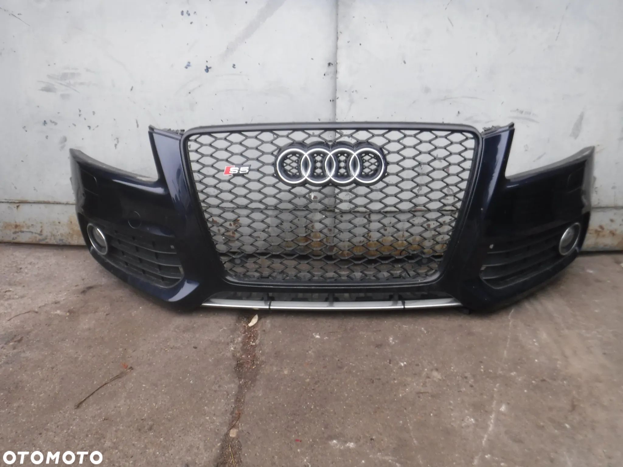 Audi A5 8T S5 RS5 Cabrio Coupe zderzak przod grill atrapa LŻ5A LZ5A S line sline pod xenon PDC - 1