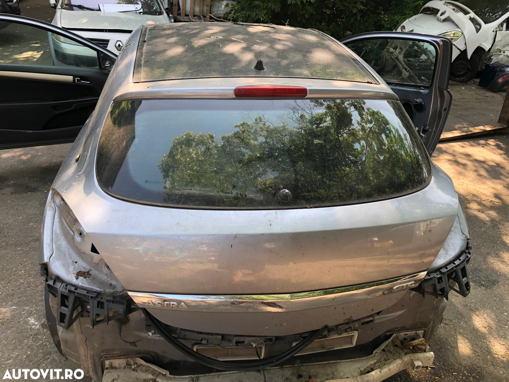 Haion portbagaj complet cu luneta Opel Astra H GTC coupe 2007 gri bleo - 3