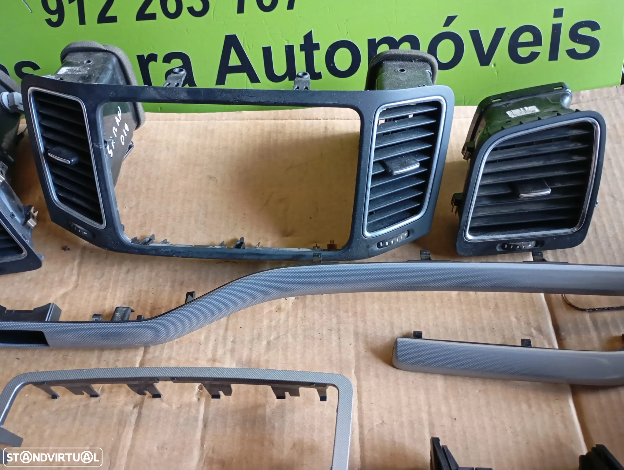 VW SHARAN 7N GRELHAS E FRISOS TABLIER - 2