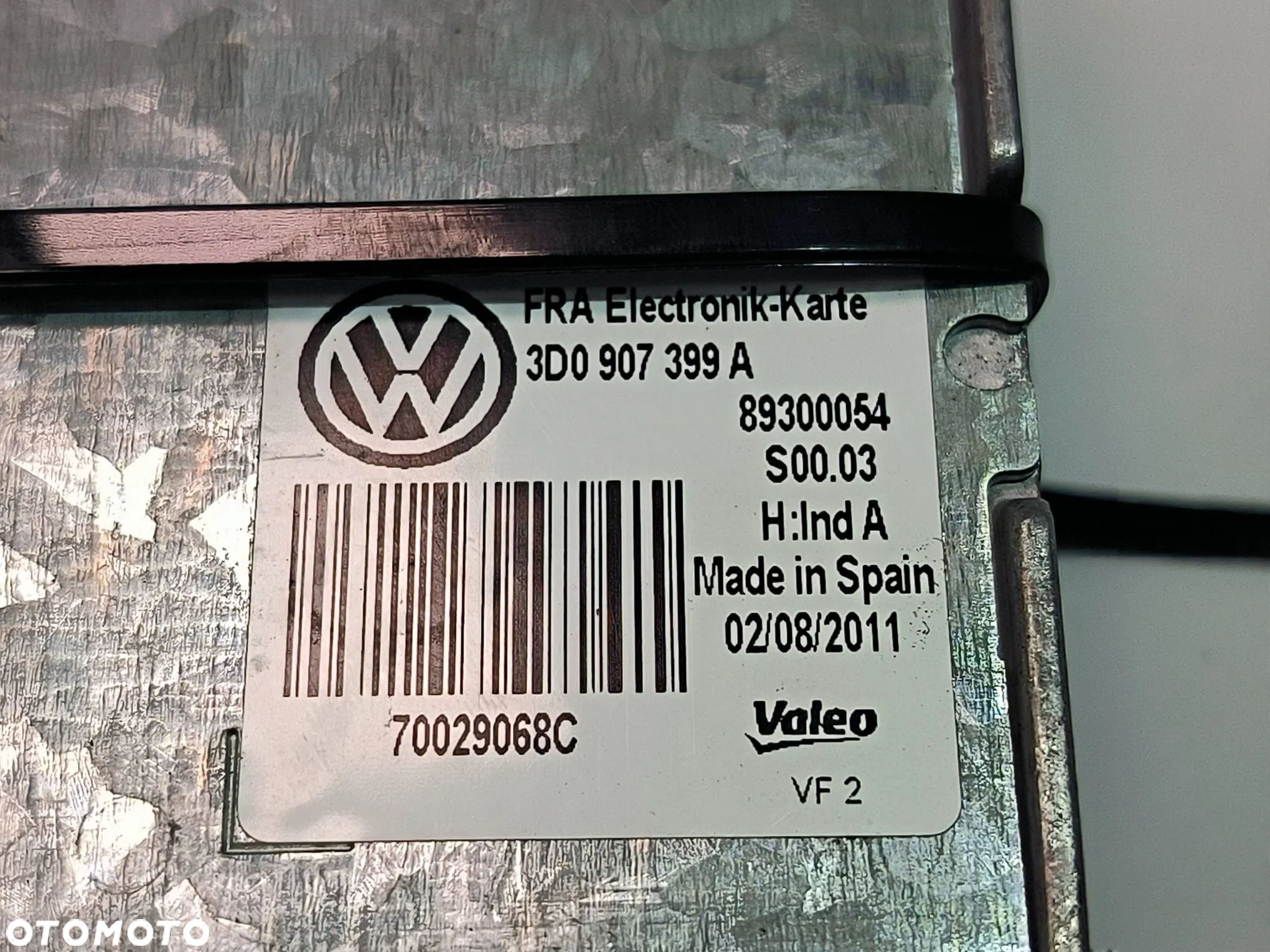 Moduł sterownik świateł 3D0907399A Volkswagen, Phaeton 2011 3.0 TDI - 2