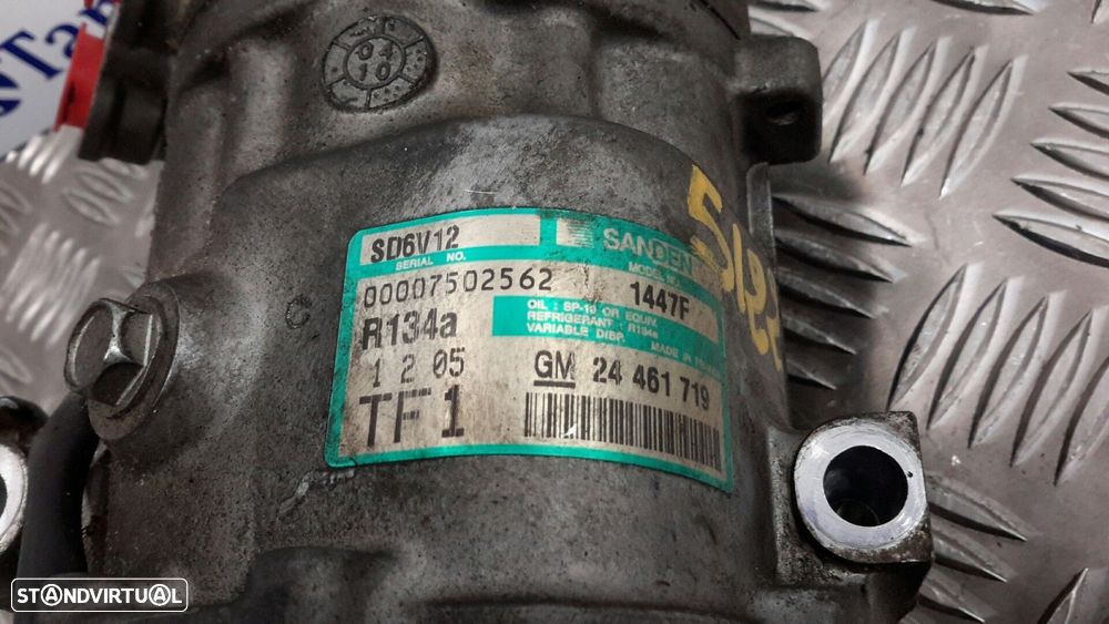 COMPRESSOR AR CONDICIONADO OPEL CORSA C 2005 -24461719 - 1
