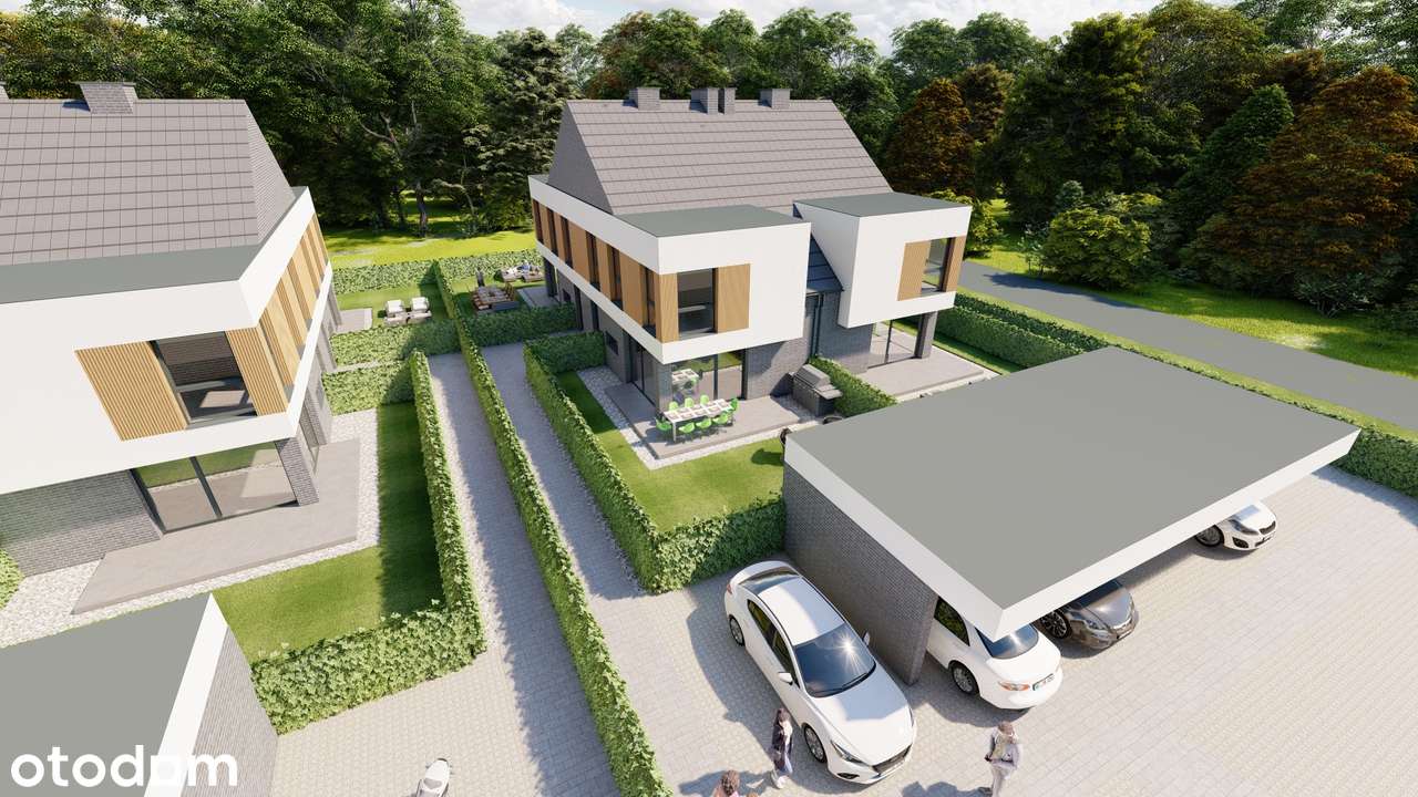Nowoczesne Mieszkanie z Ogródkiem i Dwa Miejsca Postojowe