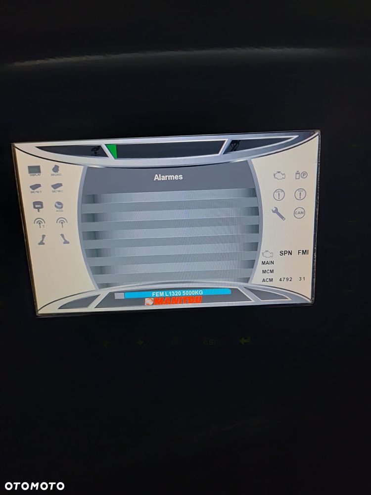 Manitou 2150 Mrt MANITOU ŁADOWARKA TELESKOPOWA Roto  widły kosz PILOT do sterowania  2016/17 1840 2540 2550 kolor od nowości biały Mercedes silnik - 20