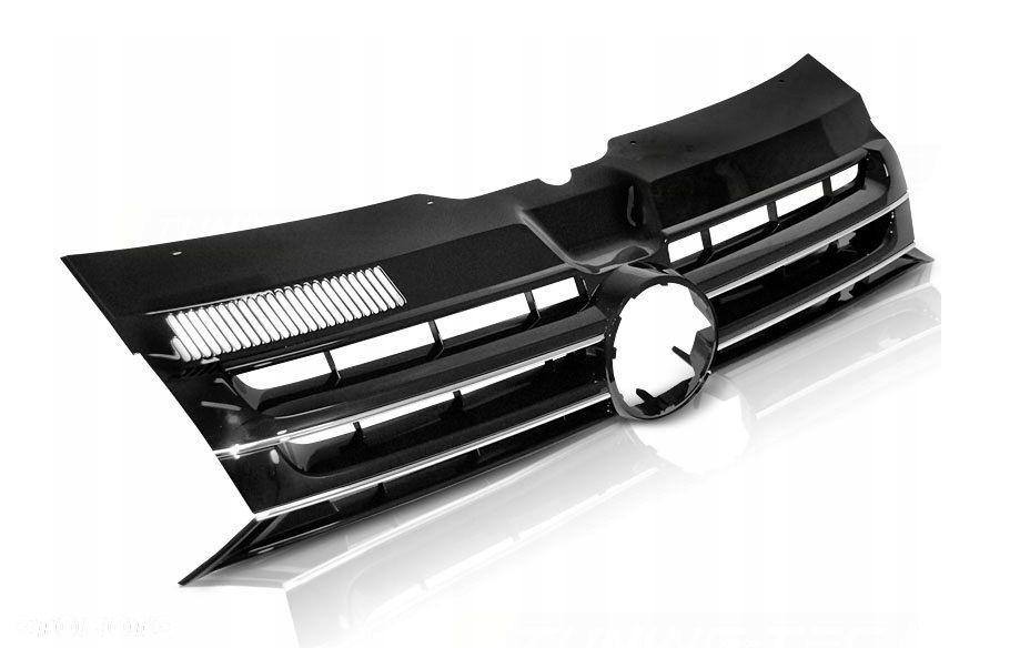 Atrapa Grill Kratka Czarny Chrom Połysk Vw T5 Transporter 7h Lift 09- - 1