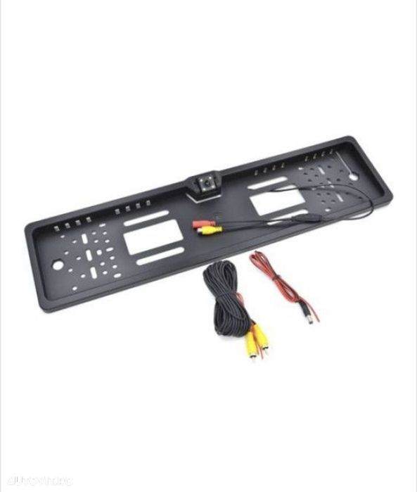 Pachet Suport numar inmatriculare cu camera video marsarier + Display - 3