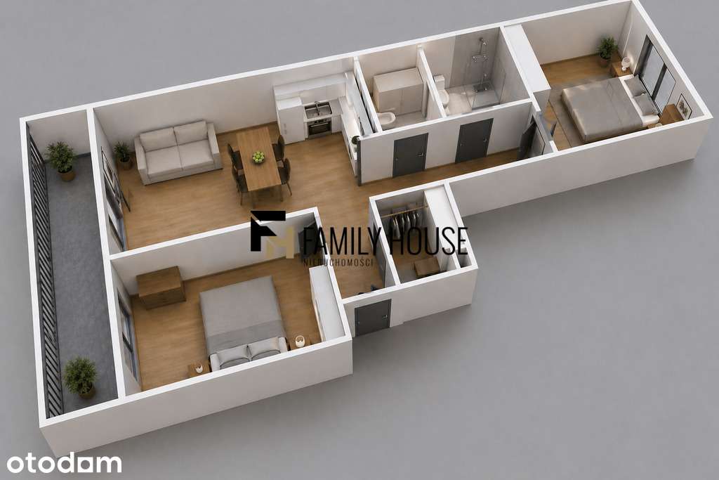 Rezydencja Żeromskiego 59.77m² Centrum Miasta
