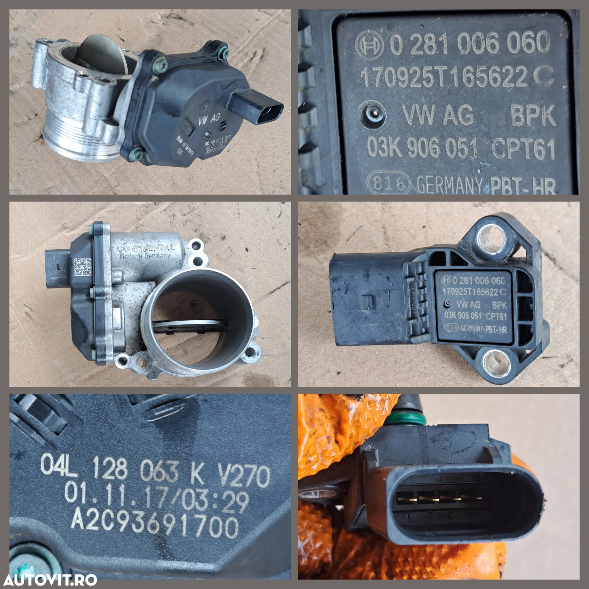 -1- Anexe motor CXH VW T6 2.0 tdi 2019 21 000 km pompa inalta presiune compresor alternator electromotor rampa injectoare pompa servo clapeta acceleratie galerie admisie bujie incandescenta turbina galerie evacuare - 6