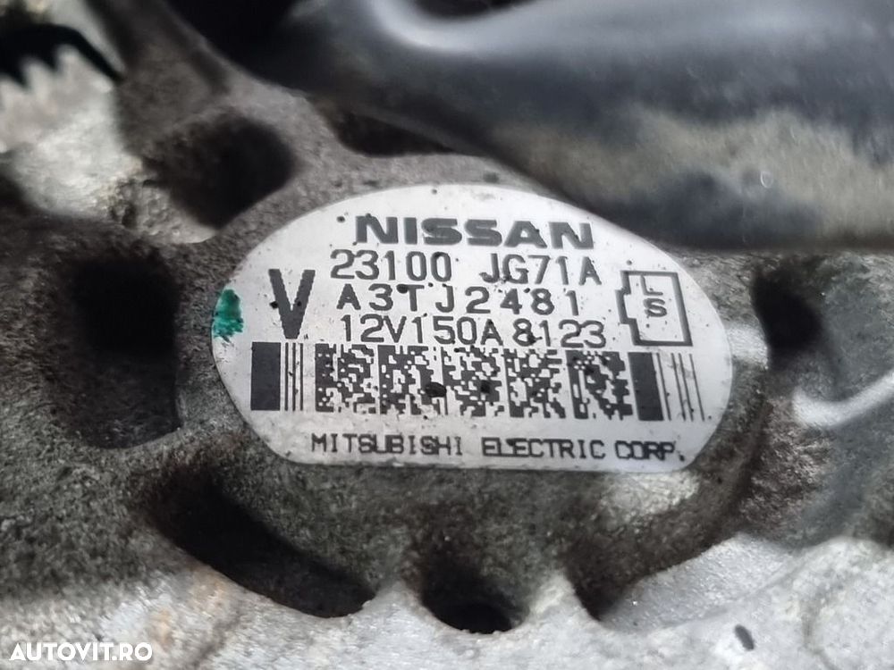 Alternator Renault Koleos 2.0 D 2008 - 2011 150CP 1995CC M9R832 Euro5 (1493) Diesel ... - 4