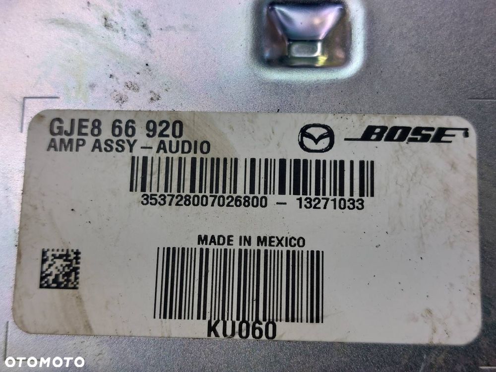 WZMACNIACZ AUDIO BOSE MAZDA 6 III GJ GJE866920 - 4