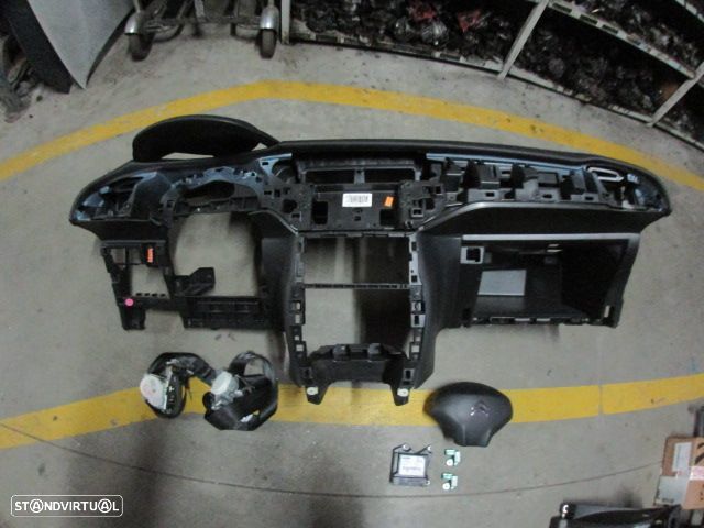 Kit Airbags 96710277ZD 9803832380 9666370880 34157700A 34157696A CITROEN C3   2 A51 FASE 2 2013 1.6HDI 82CV 5P BRANCO PRETO - 1