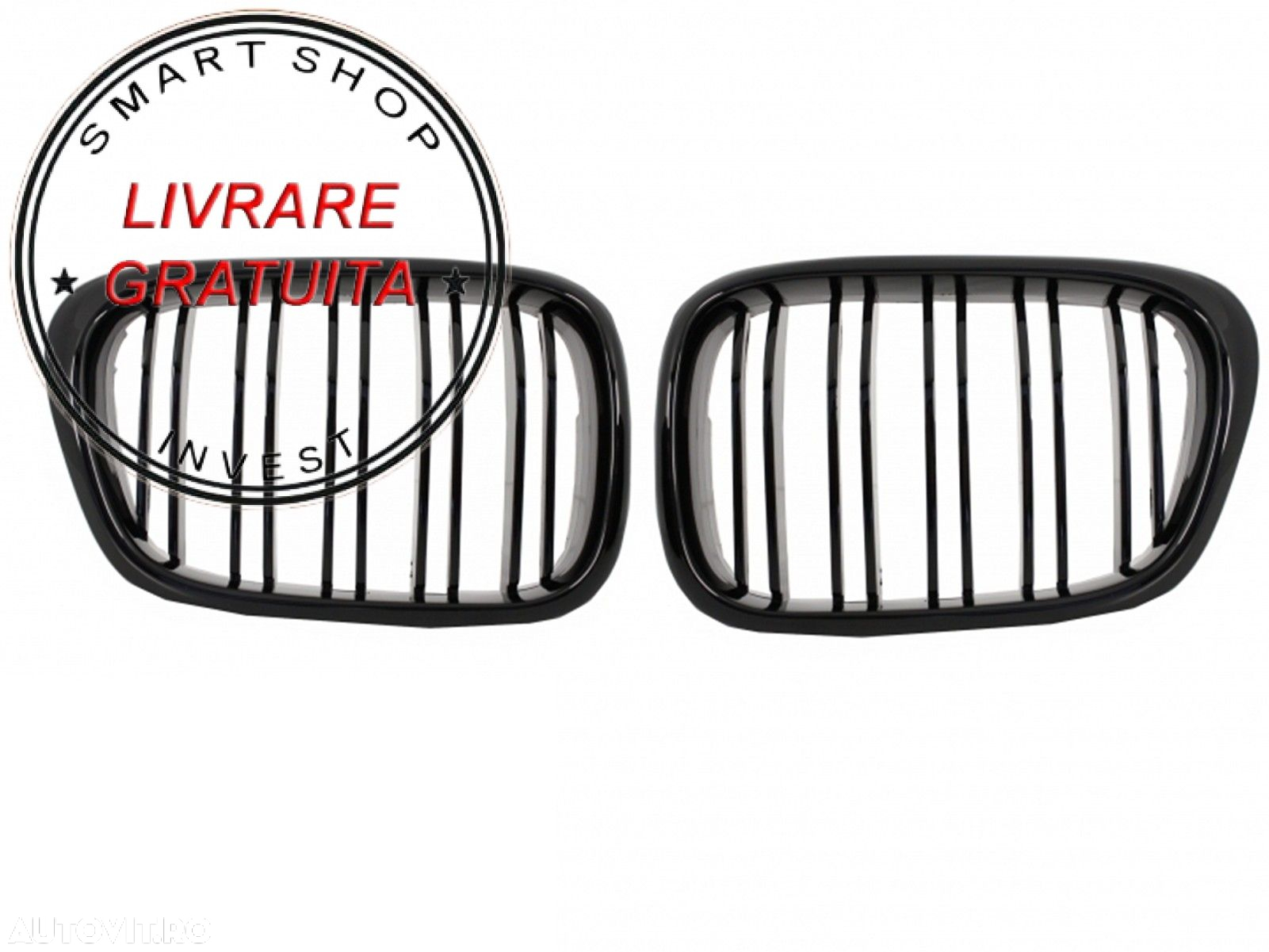 Bara Fata BMW E39 Seria 5 (1995-2003) cu Proiectoare Lumini de Ceata si Grile Cent- livrare gratuita - 7