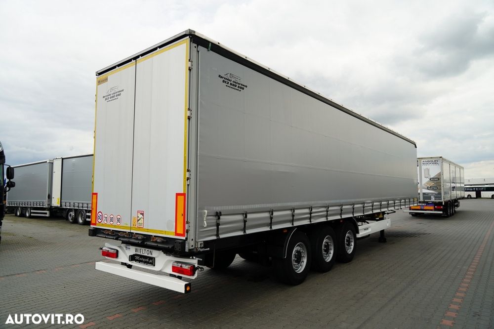 Wielton / SEMIREMORCĂ CU PRELATĂ (CURTAINSIDER) / STANDARD / AXĂ RIDICABILĂ / - 8