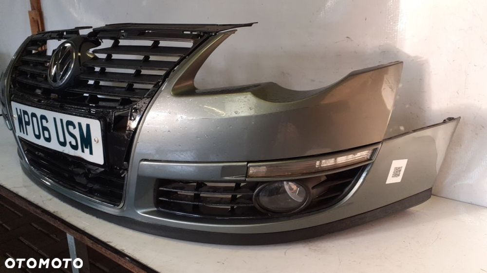 + ZDERZAK PRZÓD PRZEDNI DO VOLKSWAGEN VW PASSAT B6 LA6W ZIELONY HALOGENY - 2