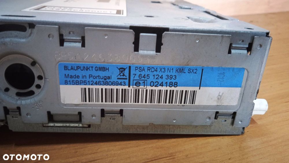 Radio fabryczne Citroen C5 9660647877 7645124393 - 3