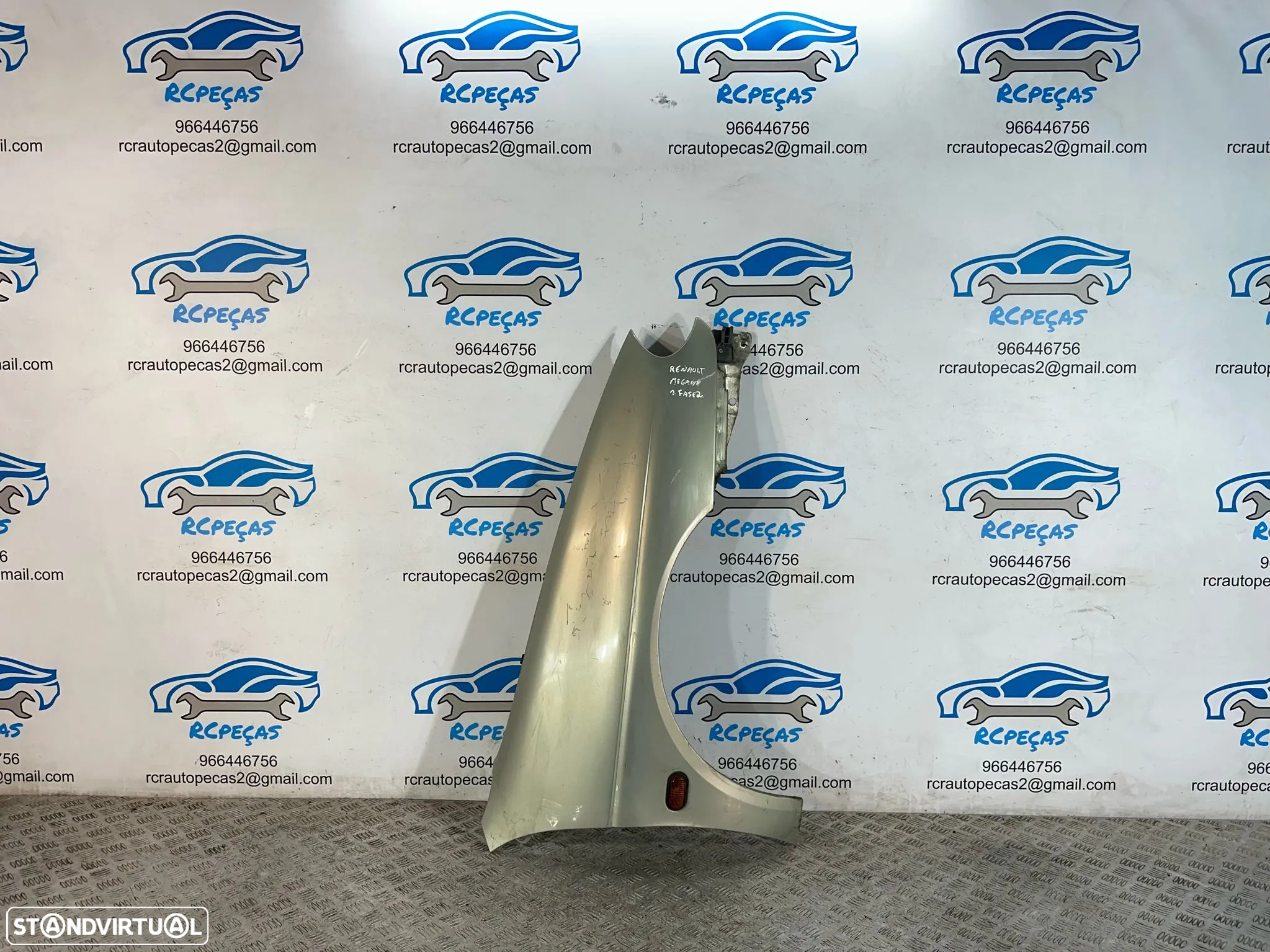 .Conjunto Guardalamas Frente Frontal Esquerdo Direito Original Renault Megane 1 MK1 Fase 2 1999 - 2003 - 6