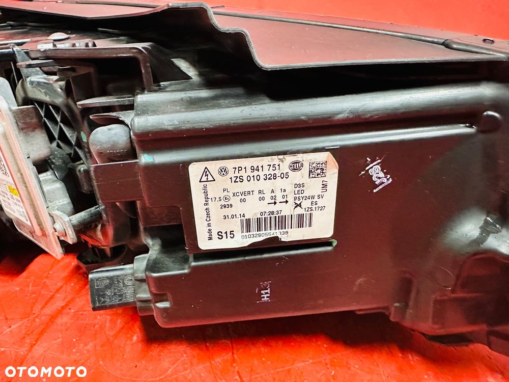 LAMPA LEWA VW TOUAREG 7P1 BI XENON SKRĘTNA LED EU 7P1941751 - 6