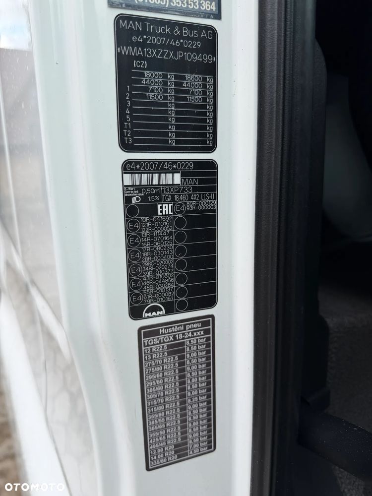 MAN TGX 18.460 RETARDER / MEGA / TYLKO 568 149 KM PRZEBIEGU / LOW DECK / 2 ZBIORNIKI PALIWOWE / LODÓWKA / BARDZO ŁADNE OPONY / 2018 ROK !! - 21