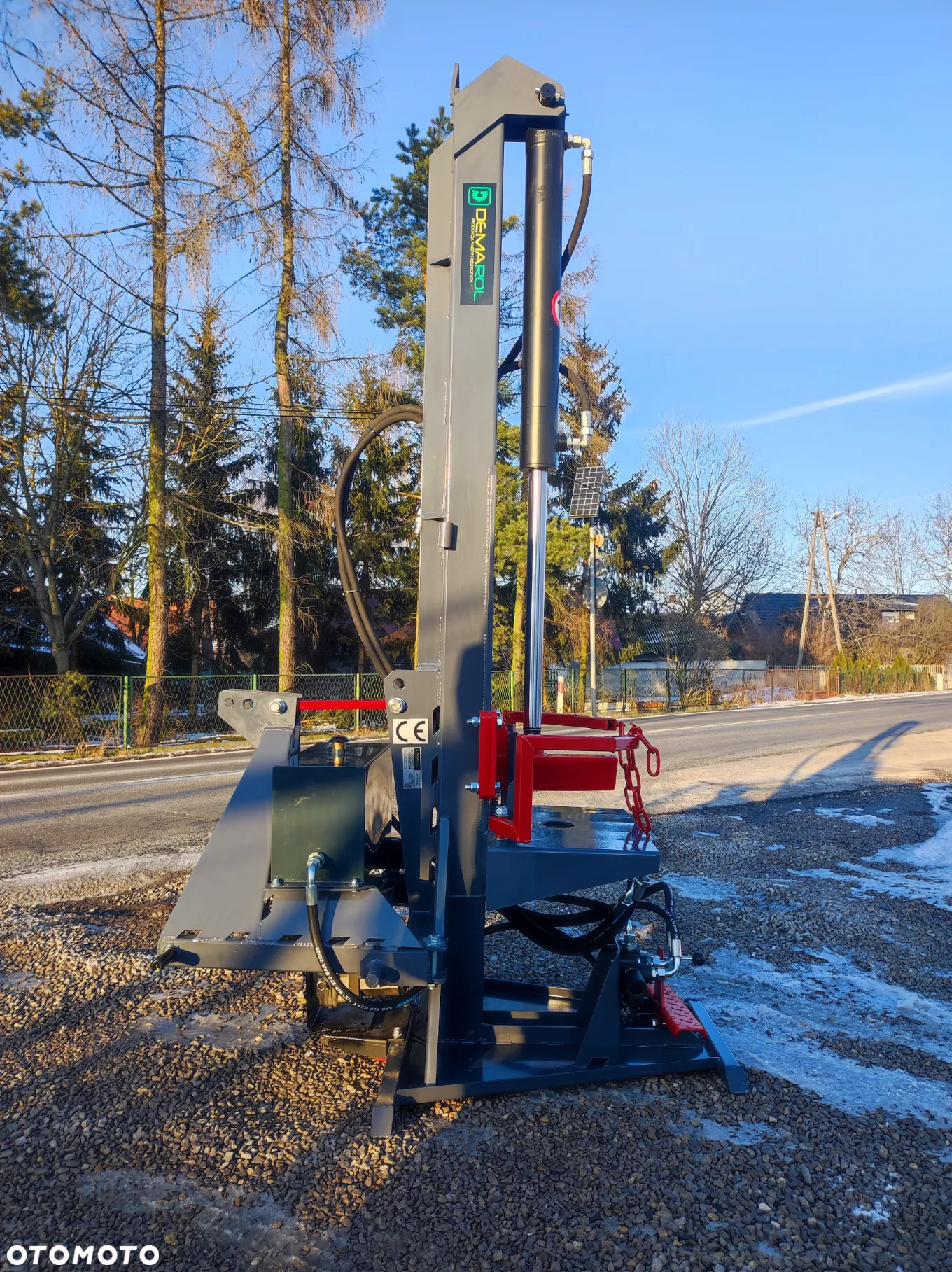 hydrauliczna pionowa łuparka rozłupywarka do drewna / nacisk 20t - 9