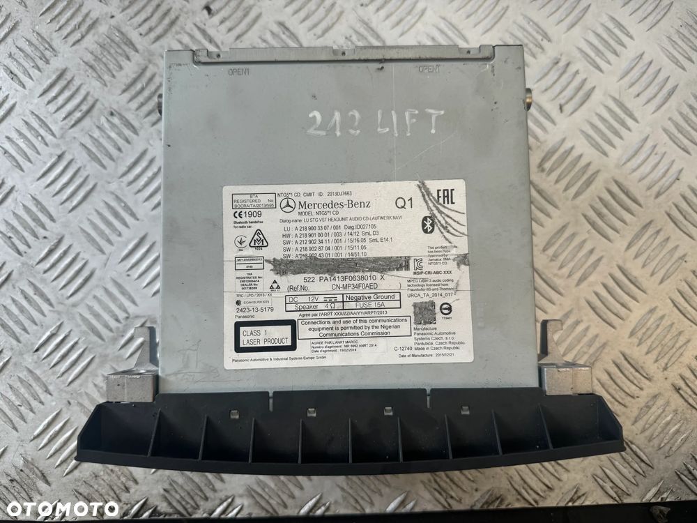 RADIO MERCEDES W212 A2189003307 - 3