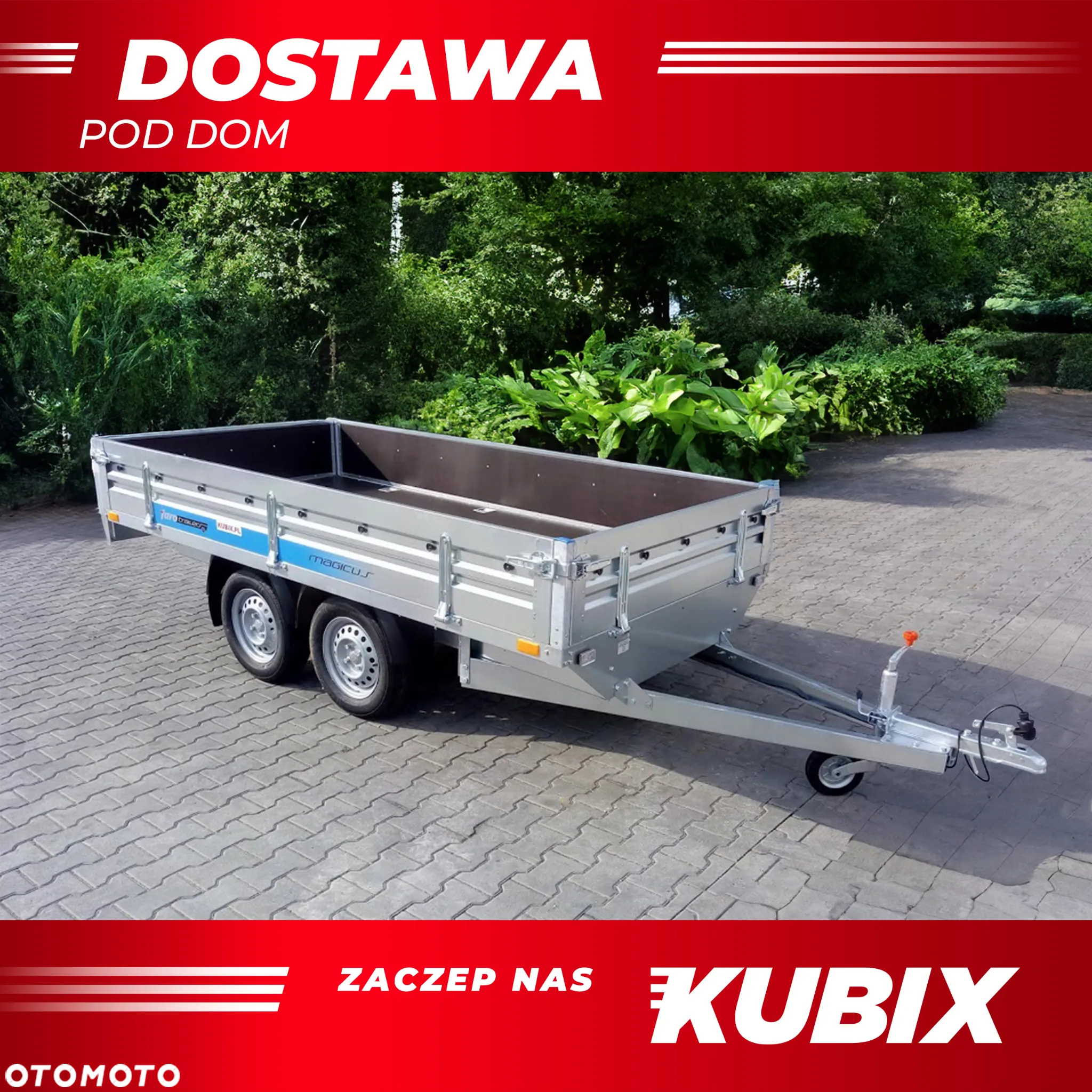 Faro PRZYCZEPA 300x150x35, 2 OSIE, PLATFORMA, lekka 750kg - DOSTAWA POD DOM! - 2