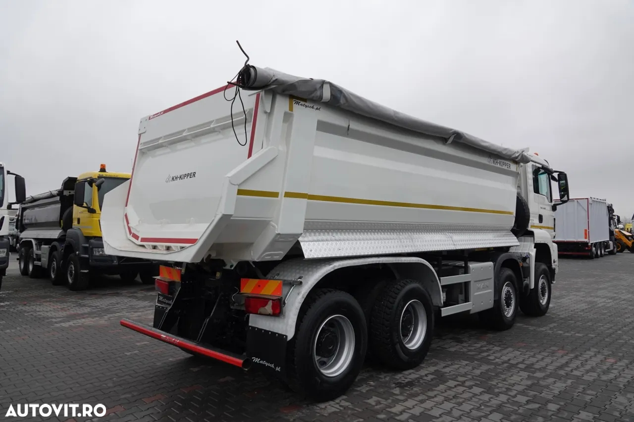 MAN TGS 41.460 / 8x8 / BASCULANTE SPATE / MANUAL / KH-KIPPER / EURO 6 / 2019 / CONTRACTUL DE SERVICE - 7