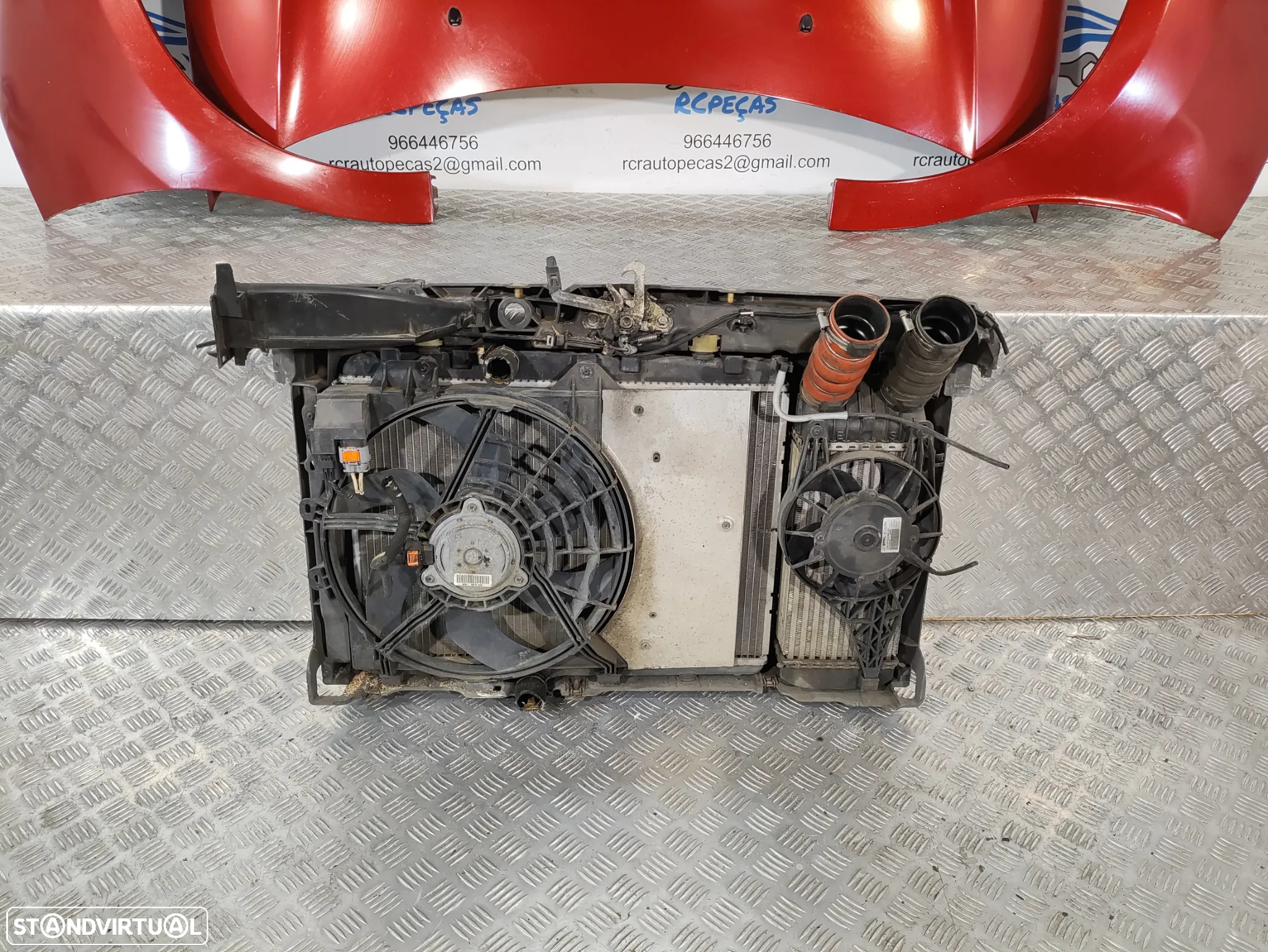FRENTE COMPLETA CITROEN DS3 SA CAPOT PARACHOQUES GUARDA-LAMAS OTICAS RADIADOR VENTILADOR FRENTE FIBRA REFORÇO - 8
